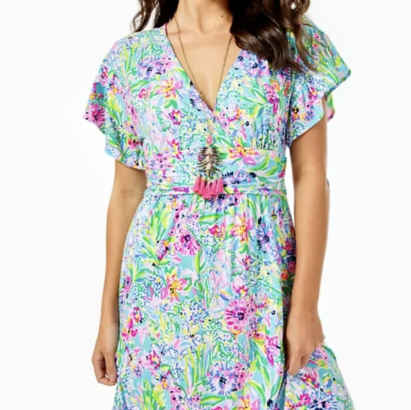 {Lilly Pulitzer} Brand New Jessi Midi Dress - Picture 3 of 11